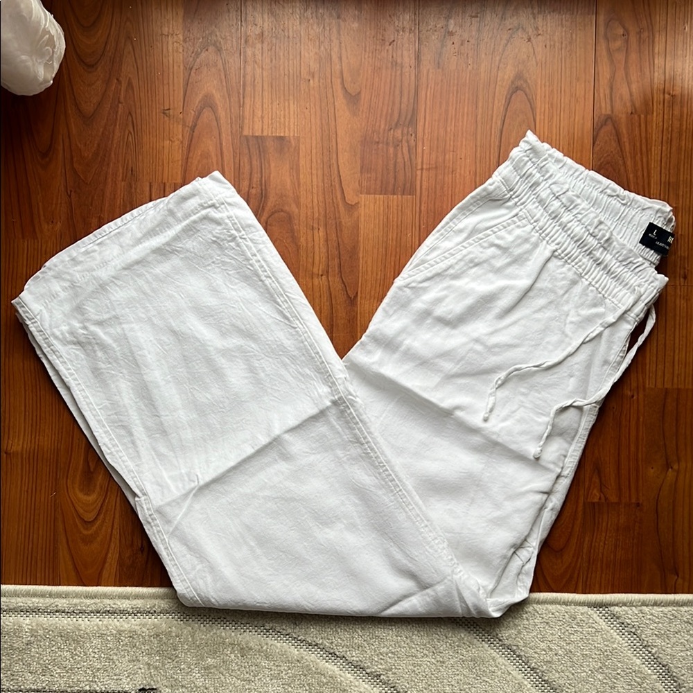COPY - White Linen Pants